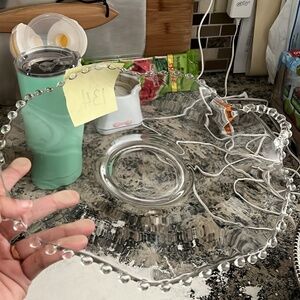 Imperial Glass Candlewick Serving Platters